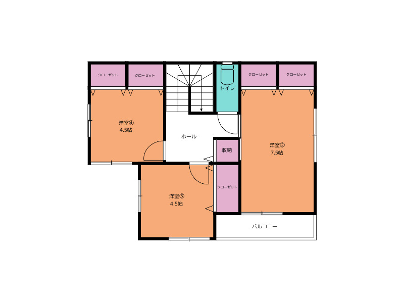 【新築一戸建て】郡山市 2階建 4LDK