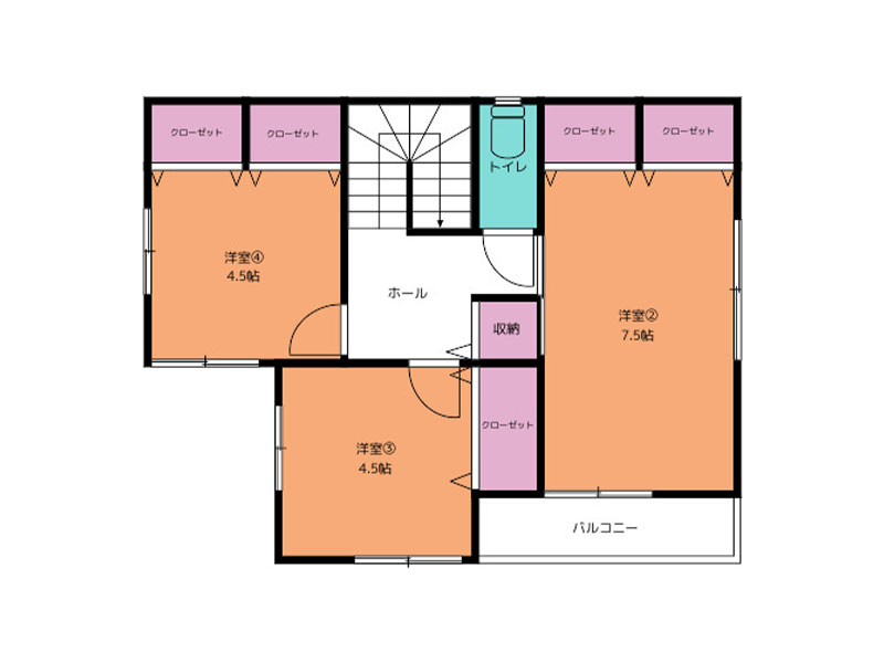 【新築一戸建て】郡山市 2階建 4LDK